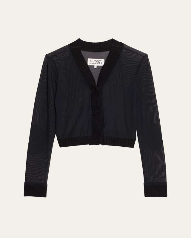 Mesh Long-Sleeve Top